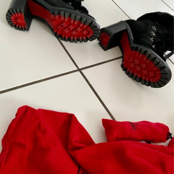 Black Louboutin boots - Picture 3 of 5